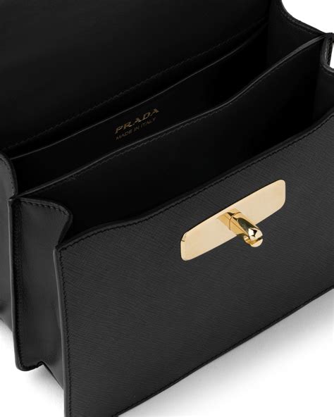 borsello prada nero|Borsa A Mano In Saffiano Nero .